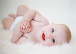 Photo of a smiling baby